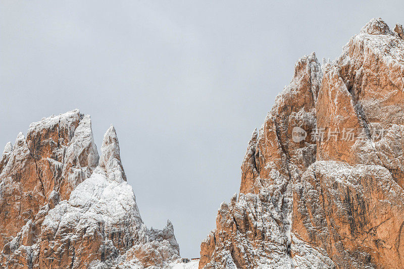 Mountain Peak Winter Snow Background